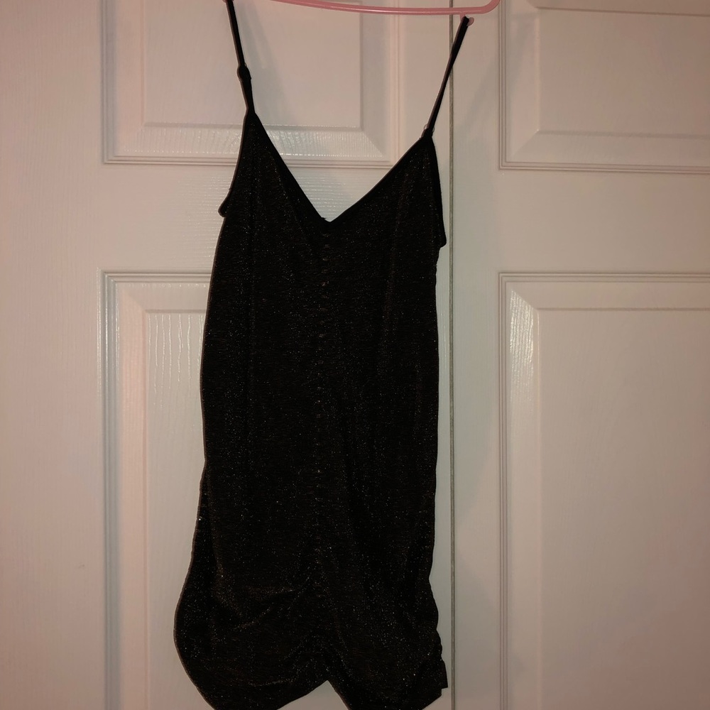 Arden B sexy black shimmer tank top size Medium